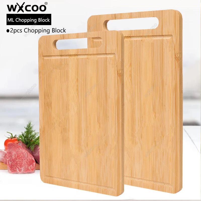 Wooden Chopping Boards Cutting Serving Board Double-sided Available Wooden Thick Boards for Chopping Charcuterie Serving Boards