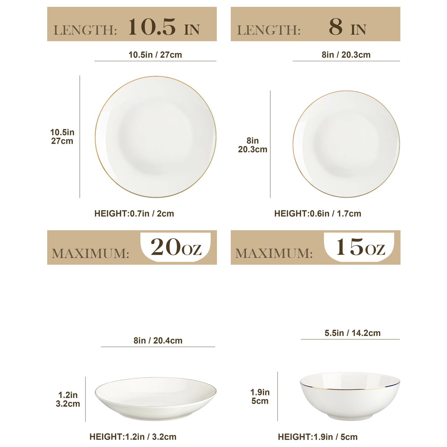 MALACASA 32 Piece Dinnerware Set