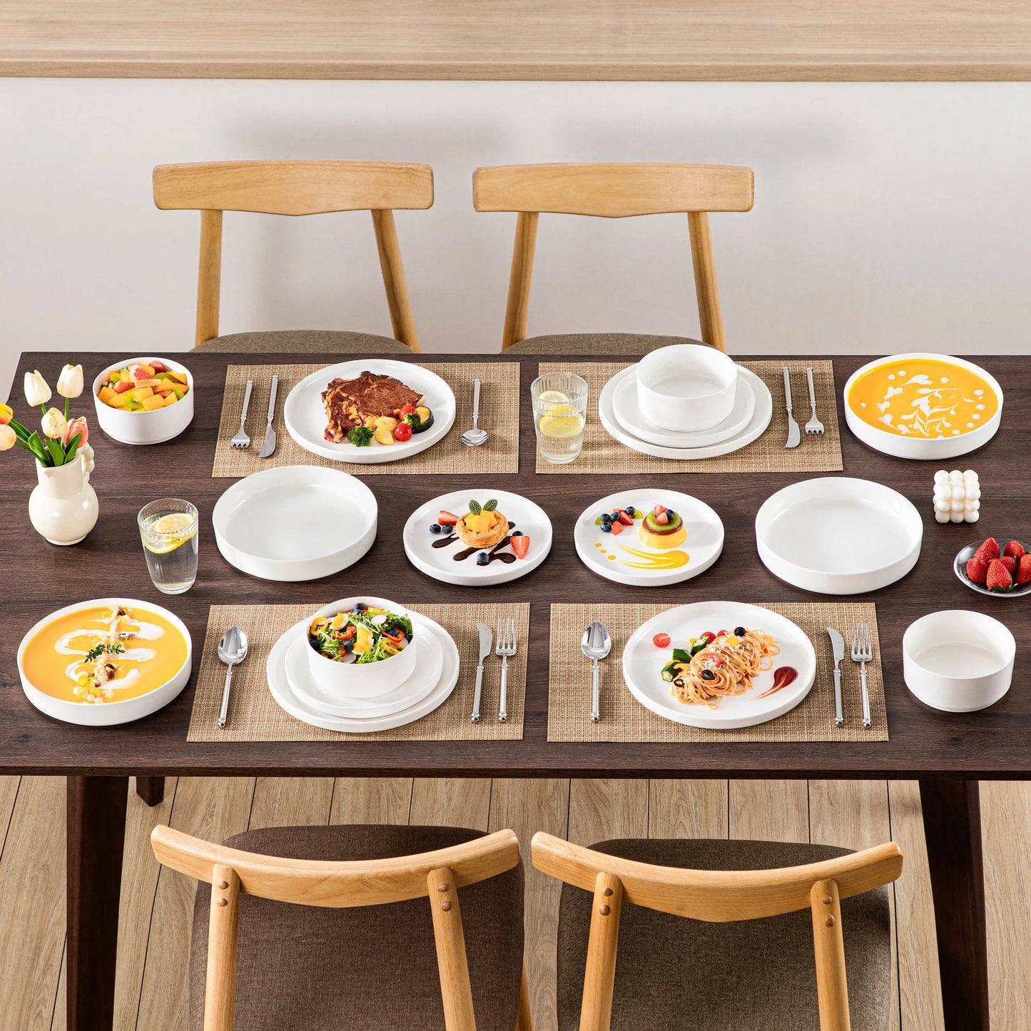 Tara 24 Piece Dinnerware Set for 8