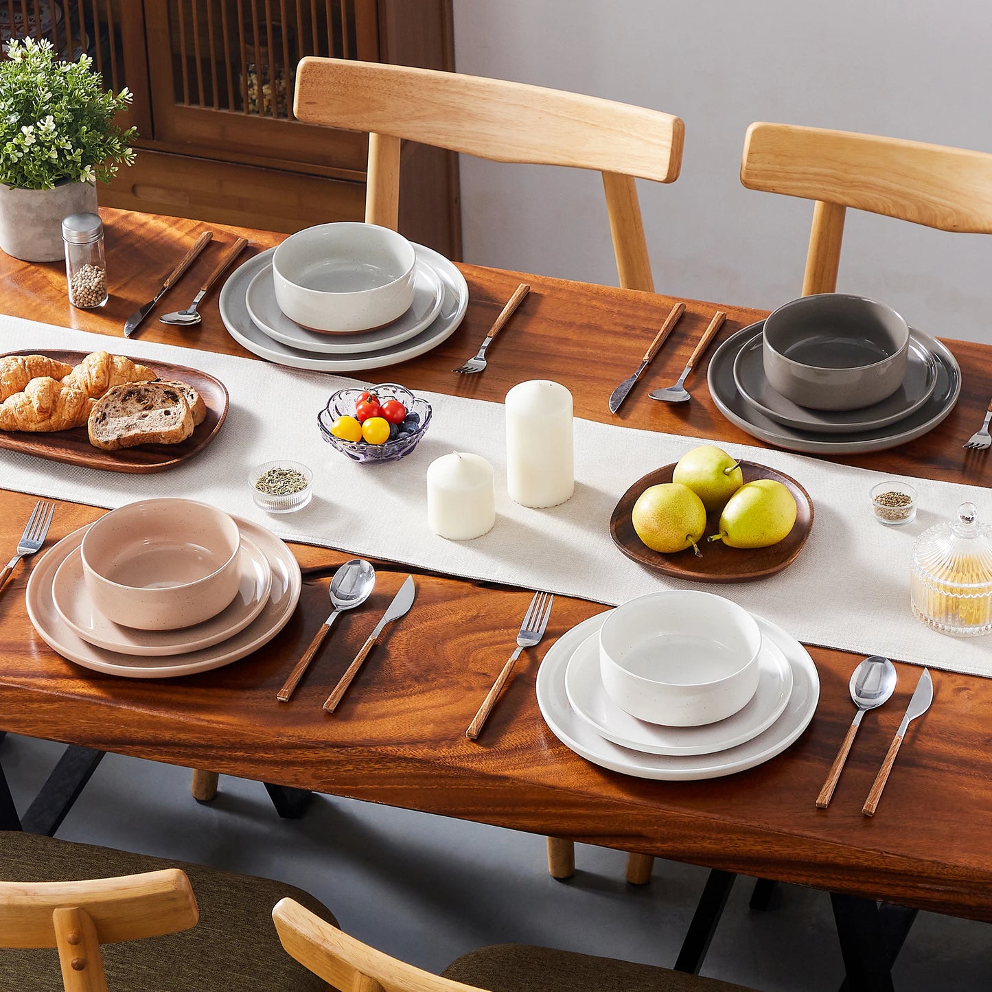 TARA 12/24 Pcs Dinnerware Set