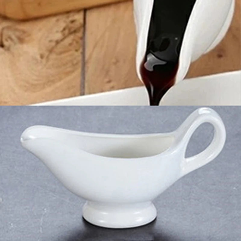White Ceramic Milk Creamer Pitcher