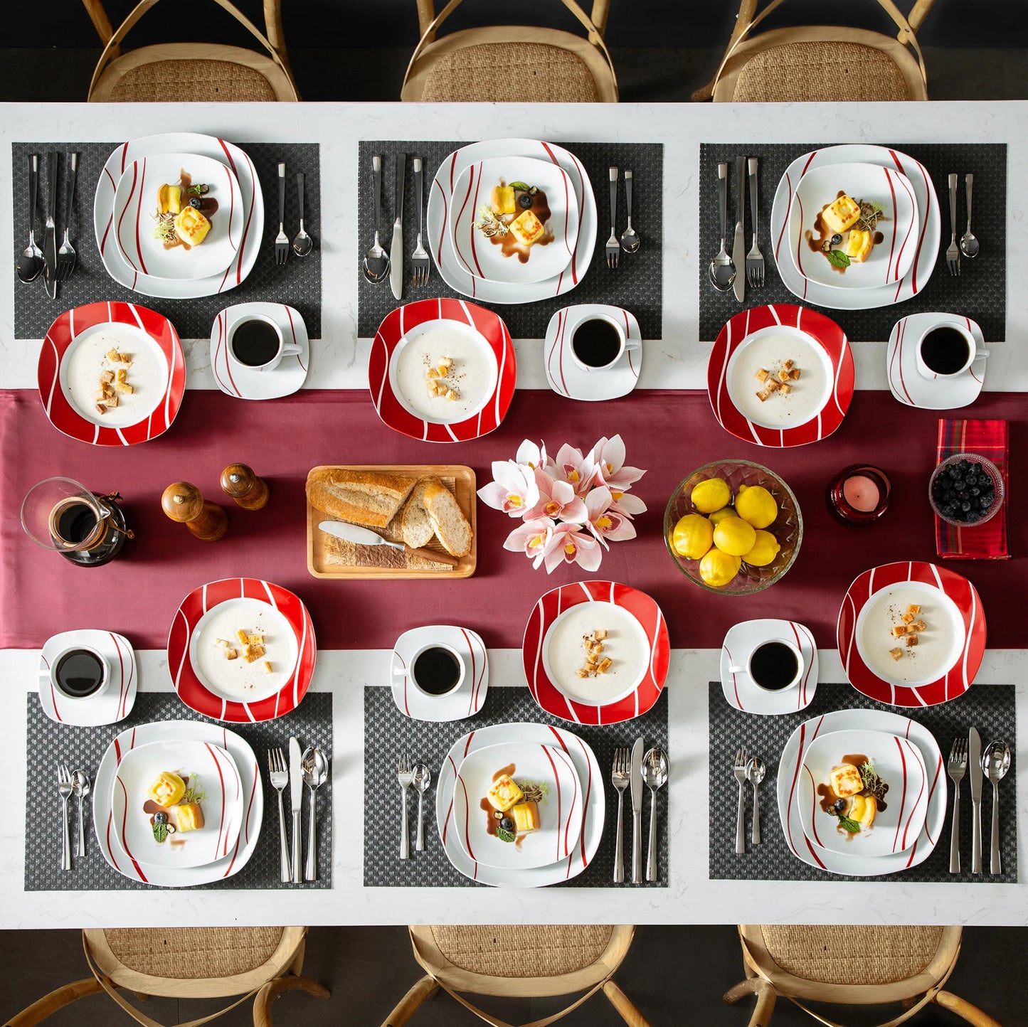 FELISA 30 PIECE DINNERWARE SET